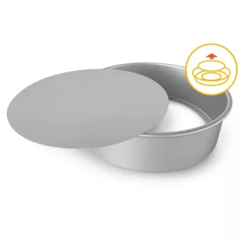 Profesionalni model za peko GUARDINI z snemljivim dnom, Ø26 x 7,5 cm, eloksiran aluminij