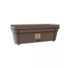 STEFANPLAST balkonski set s samodejnim sistemom zalivanja in kovinskim držalom 50x18x17cm rjav