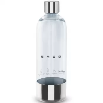 SMEG SKSB01 rezervna steklenica za aparat za soda SKC01, 1 liter, PET plastika, prozorna