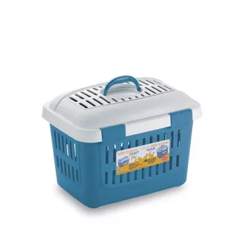 STEFANPLAST transportna škatla Midi Gulliver 45x33x33cm bela/modra