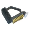 ASI COLLECTION krtača za žar 10cm iz nerjavnega jekla 3-stranska T-krtača z ergonomskim ročajem