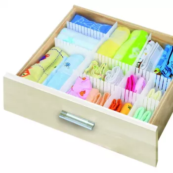 ORDINETT ločilo za predale 3 kosi 60x8cm Top Class belo