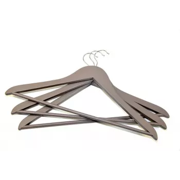 ORDINETT Wooden Clothes Hangers 3-Piece Set, 44.5 cm, Assorted Colours (Black, Blue, Light Grey, White)