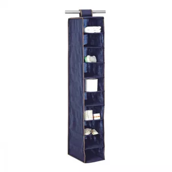 ORDINETT 10 organizatorjev za police 20x29x120 cm modrih