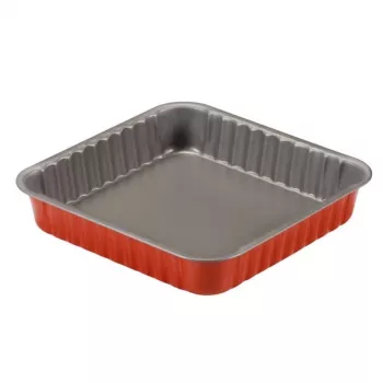 GUARDINI kvadratni model za peko Rossana 24x24x4,5 cm protilepljivo ogljikovo jeklo