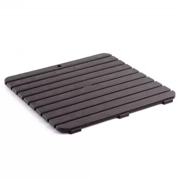 TATAY tuš kad 55x55cm rjava z učinkom skrilavca kvadratna