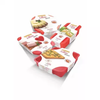 GUARDINI model za savarine iz silikona Juliette Ø24x5,5cm rdeč