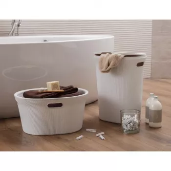 TATAY košara za perilo Baobab 40L bela