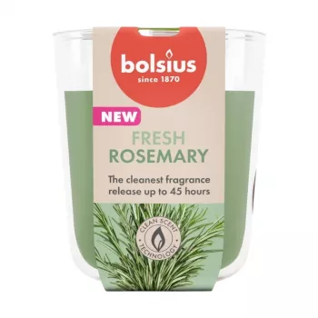 BOLSIUS True Scents rožmarin dišeča sveča v kozarcu, 80x73 mm