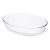 GUARDINI ovalen model za peko iz borosilikatnega stekla 35x24x7 cm 3L