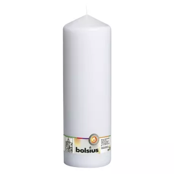 BOLSIUS sveča valj Ø300x98mm bela