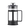 ASI COLLECTION stiskalnik za kavo GULFI M 600ml French Press, borosilikatno steklo, črna/srebrna