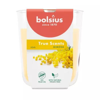 BOLSIUS True Scents Mimosa dišeča sveča v kozarcu Ø80x73mm