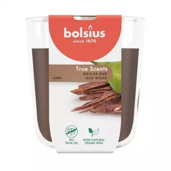 BOLSIUS True Scents dišeča sveča v kozarcu Oud Wood Ø97x85mm