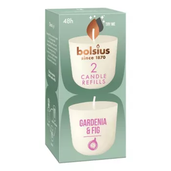 BOLSIUS Clean Light nadomestne sveče 2 kosa gardenija & figa