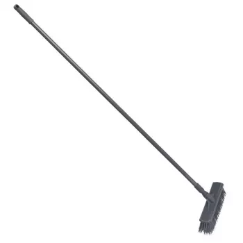 SAUBER zunanja krtača z ročajem 34 cm siva
