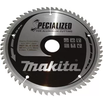 Makita B-33548 SPECIALIZED krožno rezilo 210 x 30 mm, 60 zob, TCT, ATB, za les & laminat