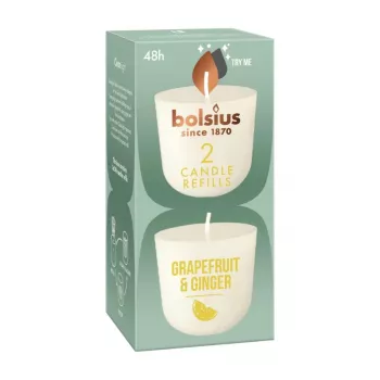 BOLSIUS Clean Light nadomestne sveče 2 kosa vanilija in tonka fižol
