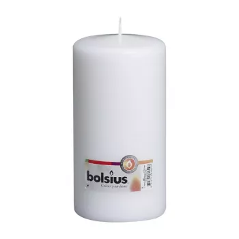 BOLSIUS sveča valj Ø200x98mm bela
