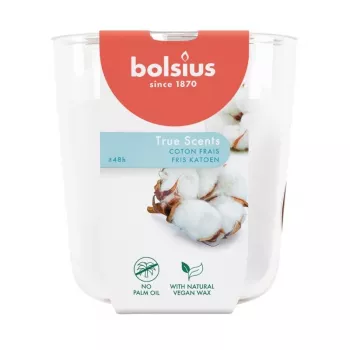 Bolsius True Scents dišeča sveča v kozarcu, Fresh Cotton, Ø97x85 mm