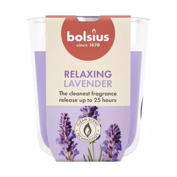 BOLSIUS True Scents dišeča sveča sivka v kozarcu Ø80x73mm