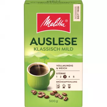 Melitta Auslese Klassisch-Mild mleta kava, 500 g