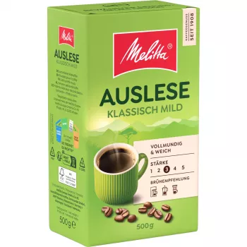 Melitta Auslese Klassisch-Mild mleta kava, 500 g