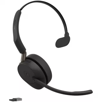 Jabra Evolve3 65 MS Mono Link 390a Bluetooth ušesna slušalka z mikrofonom, črna
