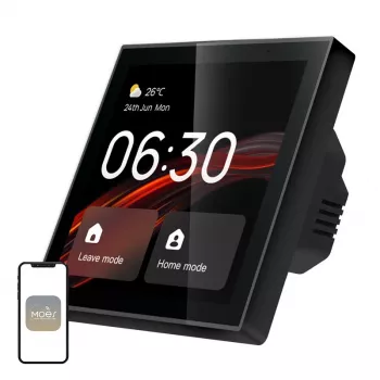 MOES CCP-TY-LN Wi-Fi/ZigBee nadzorna plošča z 4-palčnim LCD zaslonom