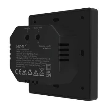 MOES CCP-TY-LN Wi-Fi/ZigBee nadzorna plošča z 4-palčnim LCD zaslonom