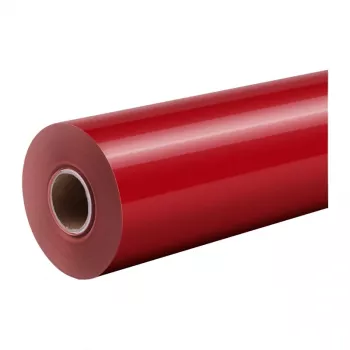 HTVRONT Pure folija za toplotni prenos, 30,5 cm x 1,8 m (rdeča)