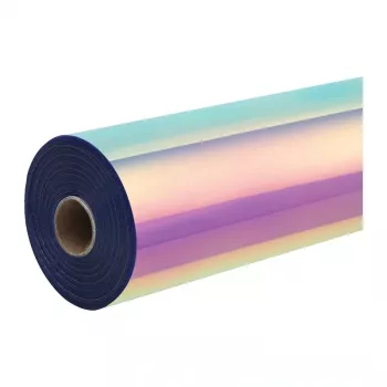 HTVRONT holografski samolepilni film, 30,5 cm x 90 cm (roza)