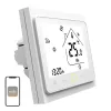 MOES BHT-002 Wi-Fi LCD pametni termostat za ogrevanje vode, zaslon na dotik, upravljanje prek aplikacije in glasu, bel