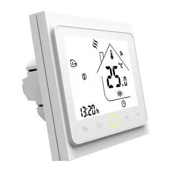 MOES BHT-002 Wi-Fi LCD pametni termostat za ogrevanje vode, zaslon na dotik, upravljanje prek aplikacije in glasu, bel