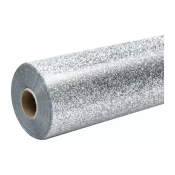 HTVRONT bleščeča folija za toplotni prenos, 30,5 cm x 90 cm (srebrna)