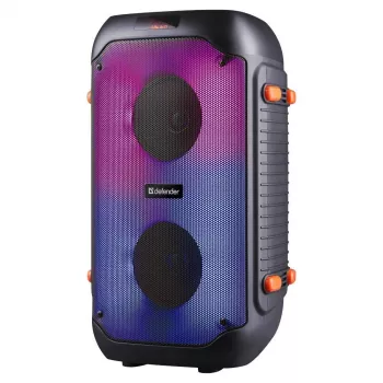 Defender BOOMER 25 prenosni Bluetooth zvočnik s karaokami, RGB osvetlitvijo, TWS, FM radiem, 25W, črn