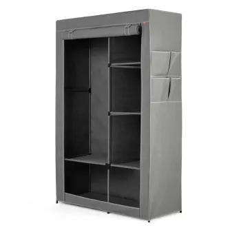 RAYEN tekstilna omara 105 x 45 x 161 cm siva