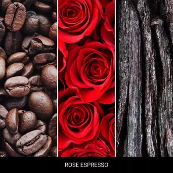 Millefiori White Rose Espresso osvežilec zraka za avto s sponko za prezračevalno režo
