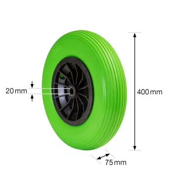 Wagner Design Yourself kolo za samokolnico polna guma RO 8402 zelena 260 mm 120 kg 4840201