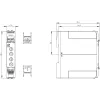 Siemens 3RP25551AW30 asimetrični utripajoči časovni rele, 24-240 V AC/DC, 2 CO, 0,05 s - 100 h, za DIN letev