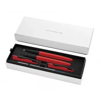 Pelikan Jazz Noble Elegance rdeč pisalni set – nalivno pero in kemični svinčnik 400197481