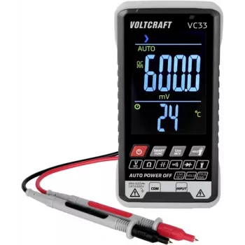 VOLTCRAFT VC33 ročni multimeter, kalibriran (ISO), digitalni prikaz 5999 števcev VC-13948585