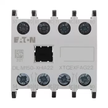 Eaton DILM150-XHIA22 pomožni kontaktni blok, 2NO+2NC, čelna montaža, vijačne sponke 283464