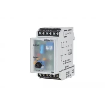 METZ CONNECT 11027613 večfunkcijski časovni rele, 24V AC/DC, 2W, 1 CO, 0,05s-100h, za DIN letev