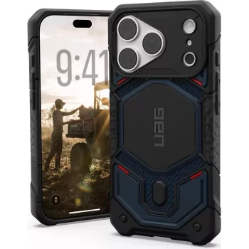 UAG Urban Armor Gear Monarch Pro MagSafe ovitek za Apple iPhone 18 Pro/17 Pro – Kevlar Mallard Blue 114569113955