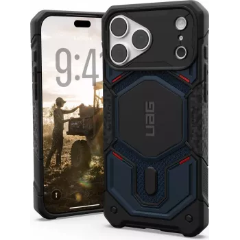 UAG Urban Armor Gear Monarch Pro MagSafe ovitek za Apple iPhone 18 Pro Max/17 Pro Max - Kevlar Mallard (moder) 114568113955