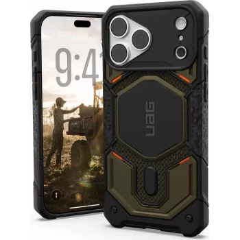 UAG Monarch Pro MagSafe ovitek za Apple iPhone 18 Pro Max / 17 Pro Max, Kevlar Element Green 11456811397B