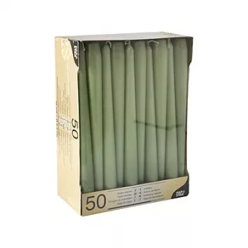 PAPSTAR debele sveče 22 x 250 mm, jade zelene, paket 50 kosov (88341)