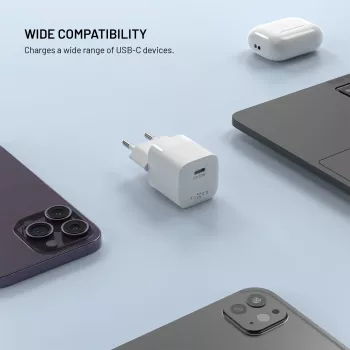 Fixed Mini USB-C GaN polnilnik 30W - črn