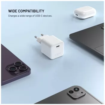 Fixed Mini GaN napajalnik z izhodom USB-C in podporo PD, 65W